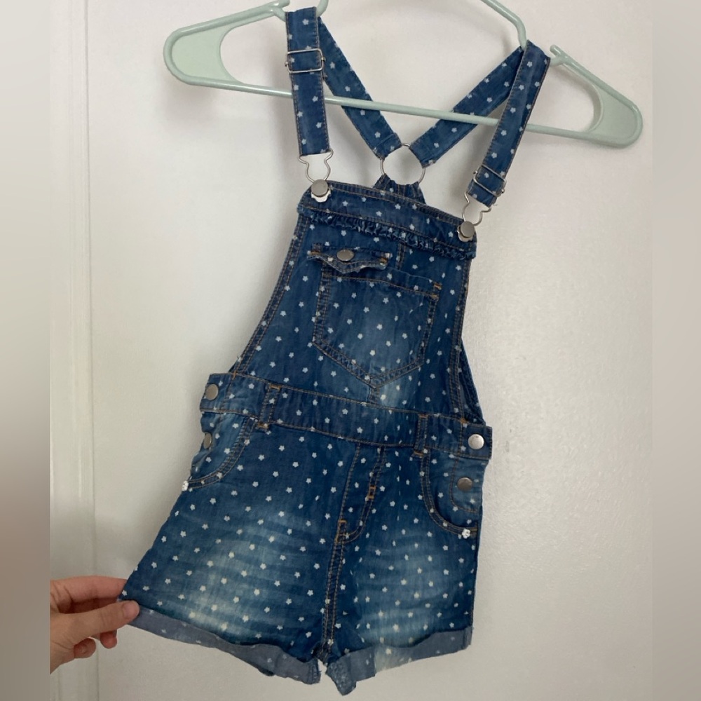Mayoral Denim Polka Dot Kids Overalls